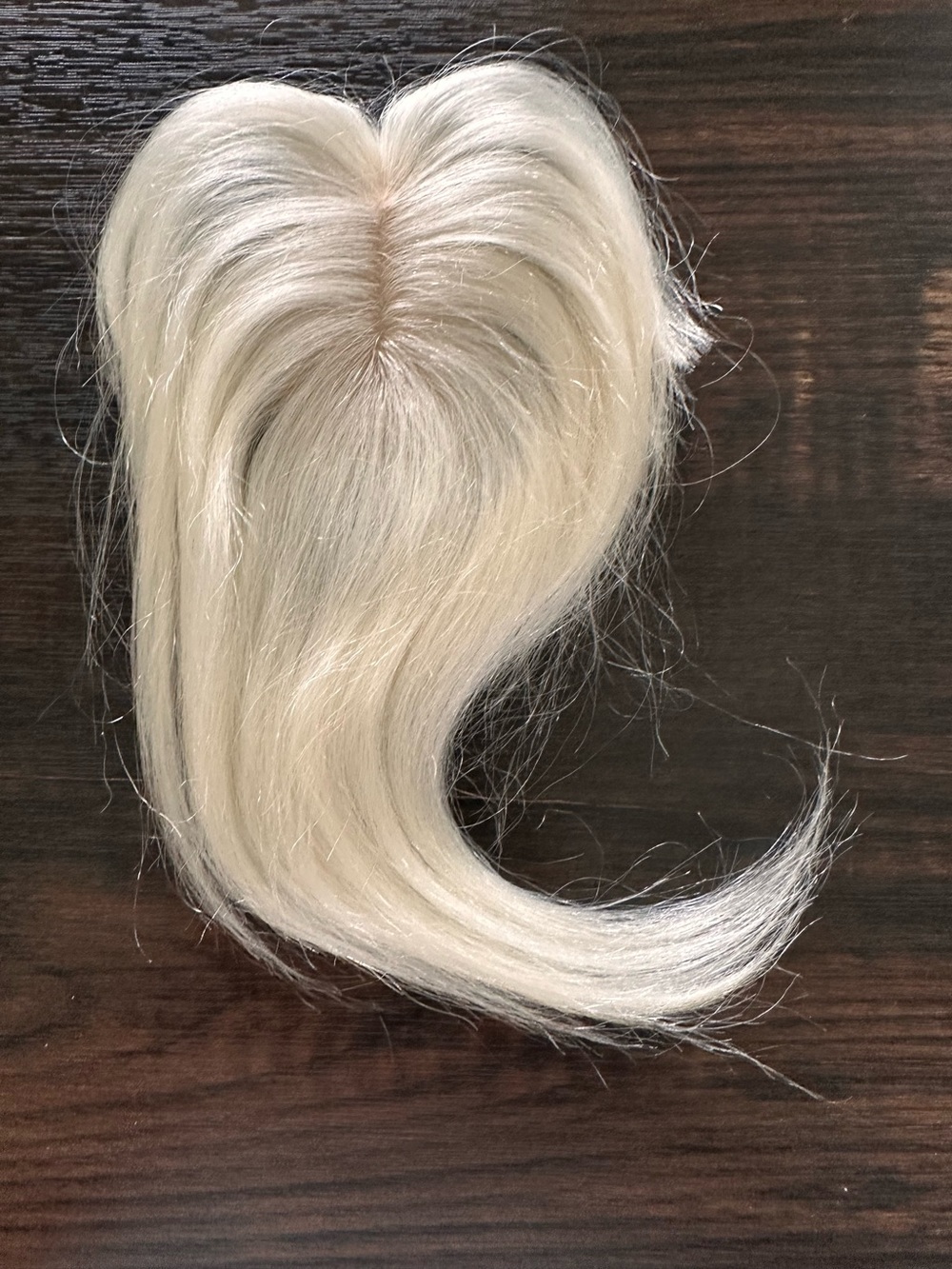 Light Platinum Blonde Clip-In Hair Topper for Volume and Coverage